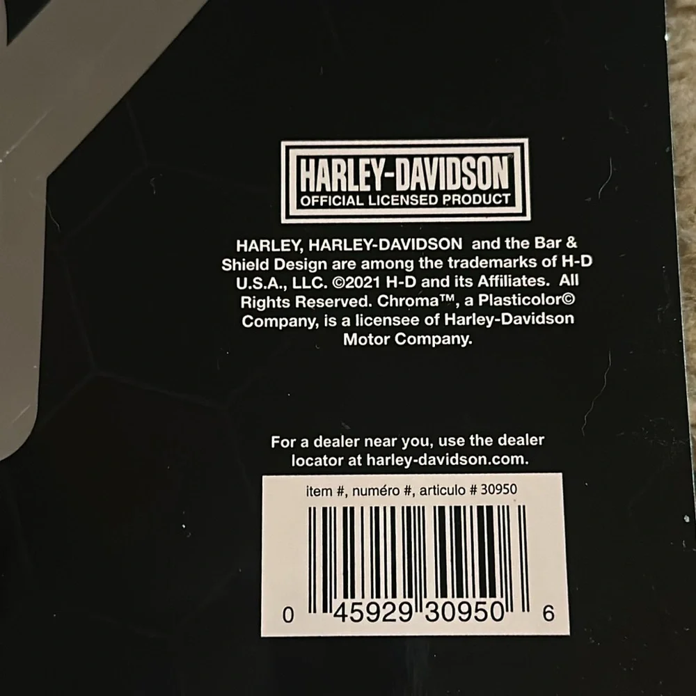 Harley-Davidson® Bar & Shield® Auto/Truck Decal Black and Chrome | Large - Picture 3 of 4